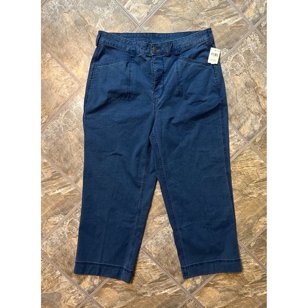 Duluth Trading Co Shop Square Pants Women 16 Blue New Button Front Utility